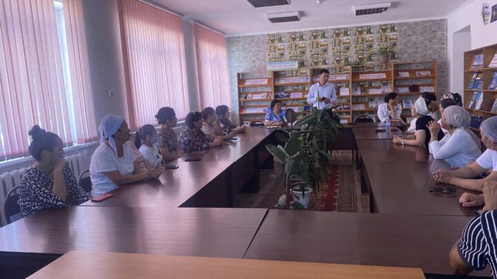 Әжімбет Шахмардан Мұхамедиярұлының түсіндірме жұмысы
